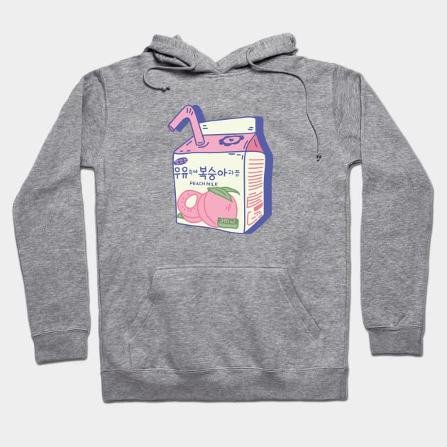 Peachy drink aesthetics design vaporwave Hoodie by nanaminhae